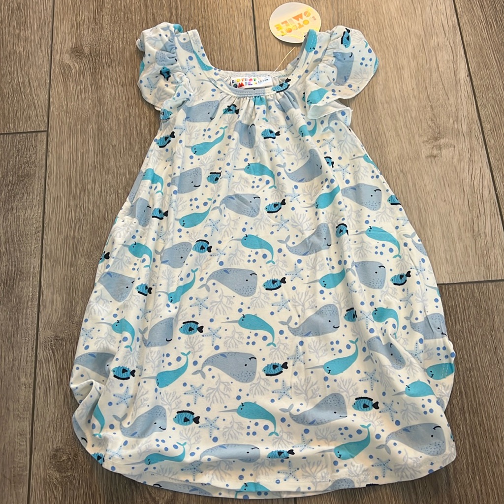 Blue Sea Swing Dress